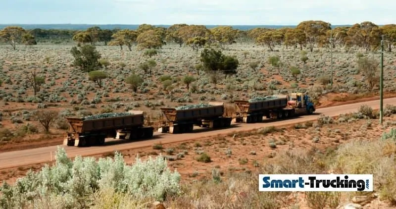 australian road train truck driver