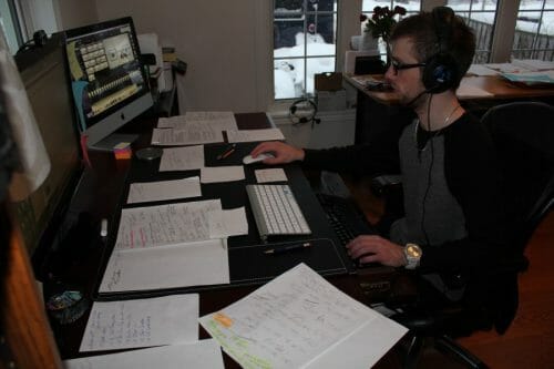 Young dispatcher at Trucking Company on Computer