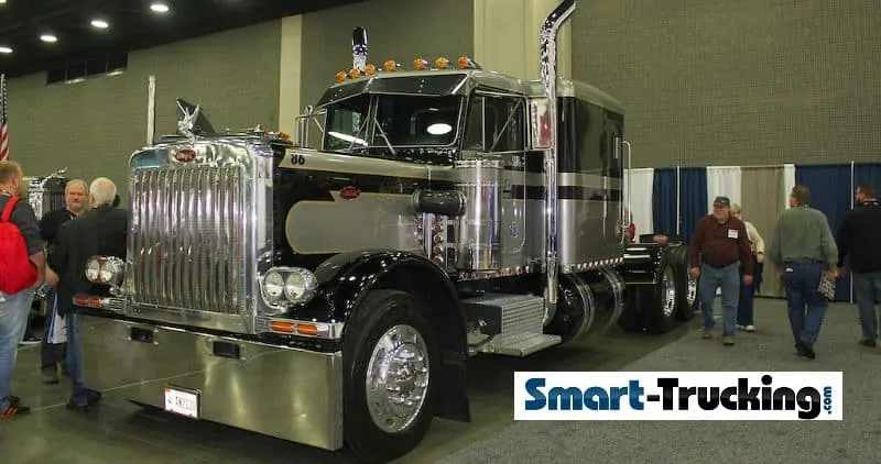 359 Peterbilt Black Gray Custom Rig