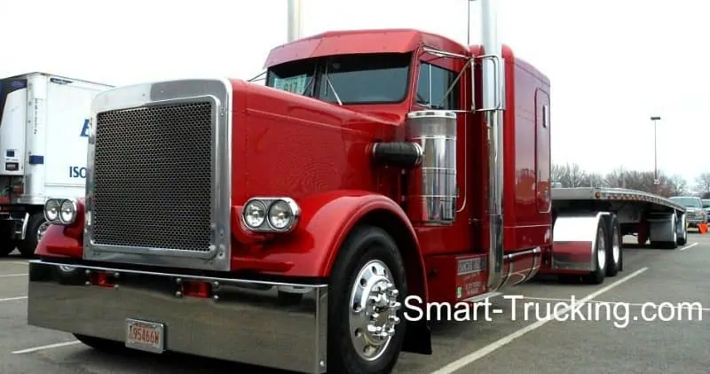 Red 359 Peterbilt Custom Rig