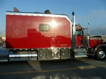 Older Model Peterbilt Custom Sleeper Berth