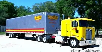1994 Yellow Cabover Kenworth Rig