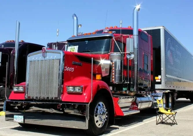 Red Kenworth Big Truck 