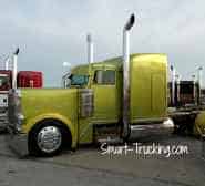 Olive Green Peterbilt 379 Show Truck