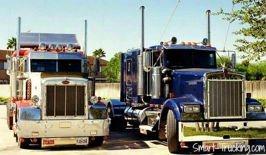 Peterbilt 387 and 1984 Kenworth W900B Big Rigs