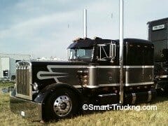 Peterbilt 359 Peterbilt 359 Show Truck Black Gray