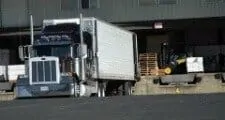 Big Rig backing into a loading dock