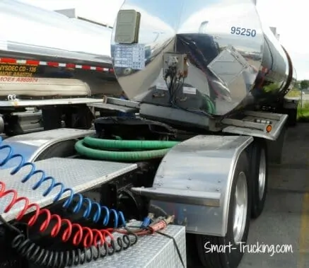 Tanker Trailer Tipping Over in Yard