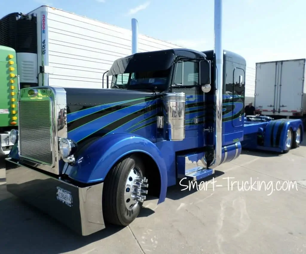 Disorderly Conduct Peterbilt 379 Show Truck Blue