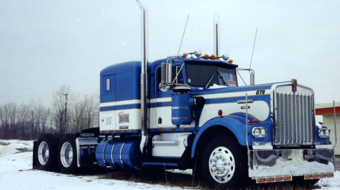 1979 Kenworth W900A Blåvit Old School Truck