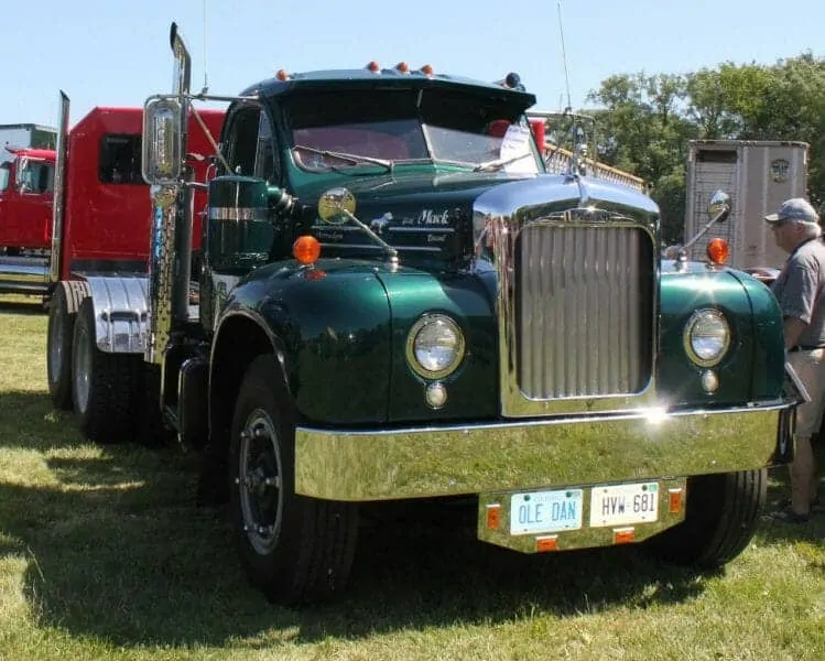 1957 B61 Green Mack Truck