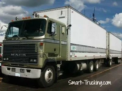 1985 Mack Cabover Truck Green