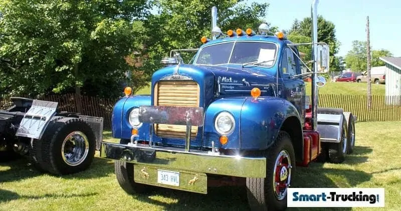 1961 B Model Mack Truck Blue