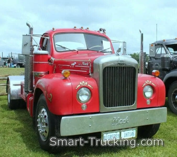 1959 B61 Red Mack Truck