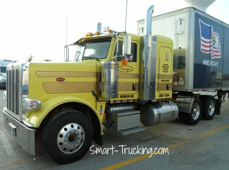 Yellow 389 Peterbilt Rig