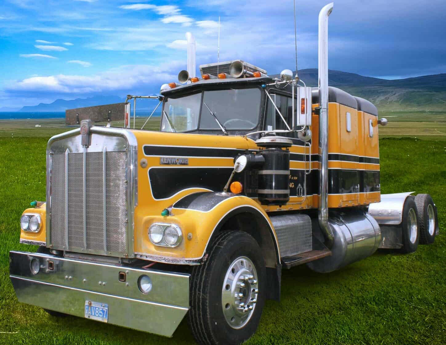 Den Klassiska Kenworth W900a Modell Truck Gallery Review Maternidad