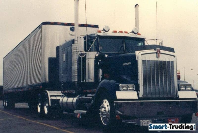 1993 Kenworth W900B Dark Blue Truck
