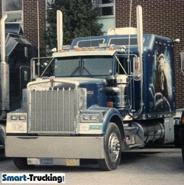 Older Kenworth Custom Big Sleeper With Mural