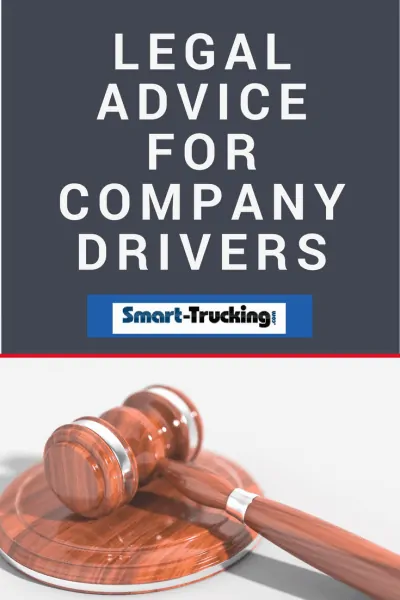 LEGAL ADVICE FOR COMPANY DRIVERS