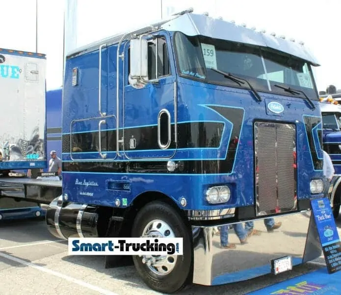 1982 Peterbilt 362 Cabover Blue Black