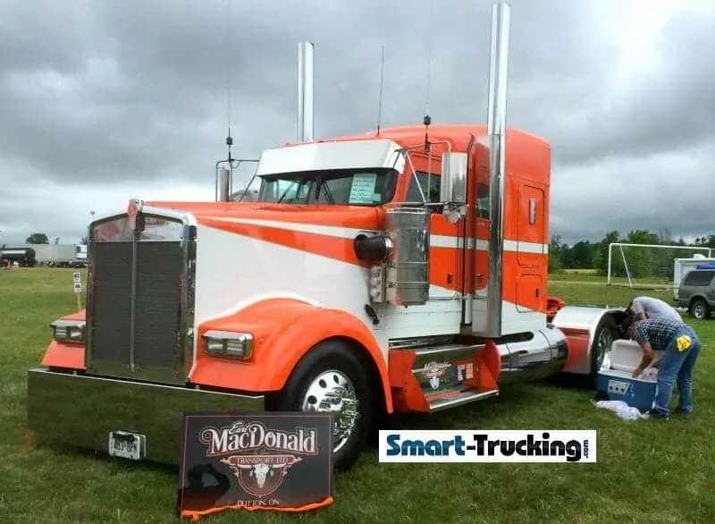 Kenworth Show Truck Orange White