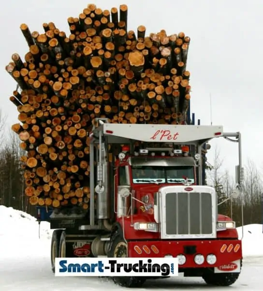 Peterbilt Logging Truck Loaded LPet