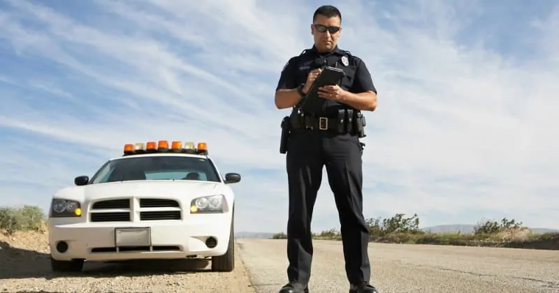 Police Officer Writing Ticket