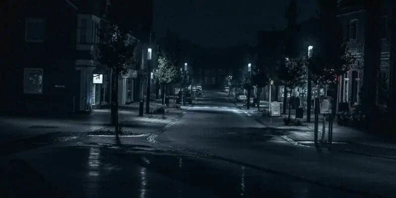 Dark gloomy streets
