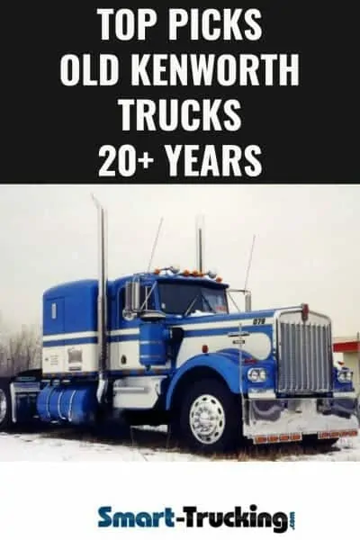 1979 Blue and White Old Kenworth Truck