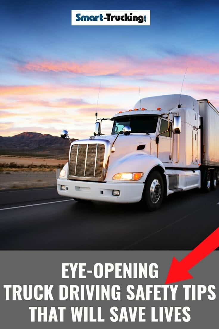 Eye-Opening Truck Driving Safety Tips That Will Save Lives. A professional truck driver has the difficult task of keeping an eye on all things going on around his truck, on the road & other vehicles, to name a few. Learn what the CDL trucker should be watching when behind the wheel, in order to avoid an accident. #trucker #CDL #truckdriver #trucking #CDLtips #truckertips #truckingtips #truckdriving