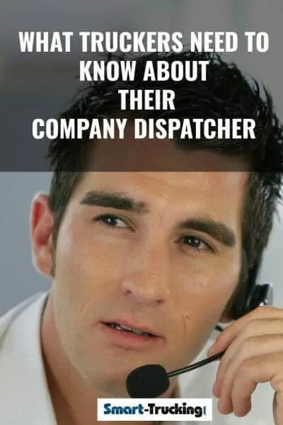 Dispatcher on headset phone at trucking company
