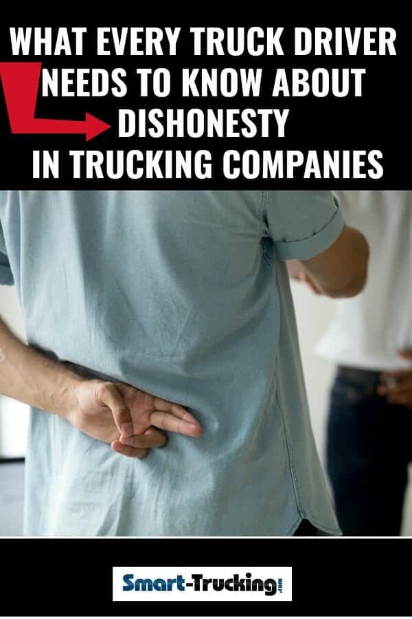 Signs of a cheating truck driver
