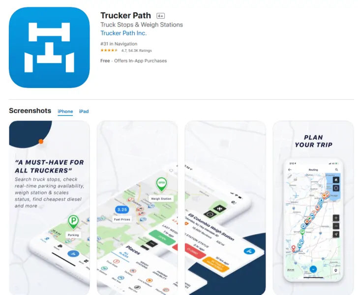 Trucker Path App for the Truck Driver