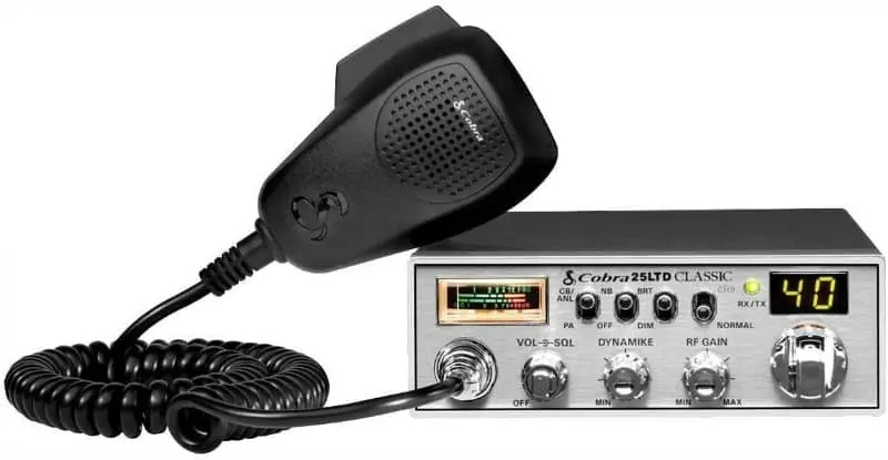 A photo of a Cobra 25LTD Professional CB Radio.