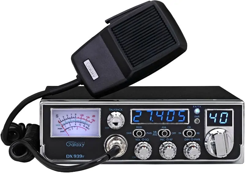 A photo of a Galaxy DX-939F CB Radio.