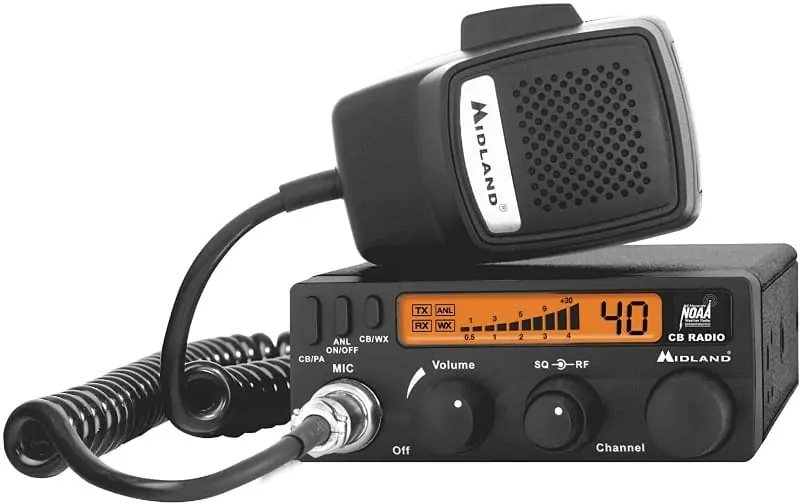 A photo of a Midland 1001LWX CB Radio.