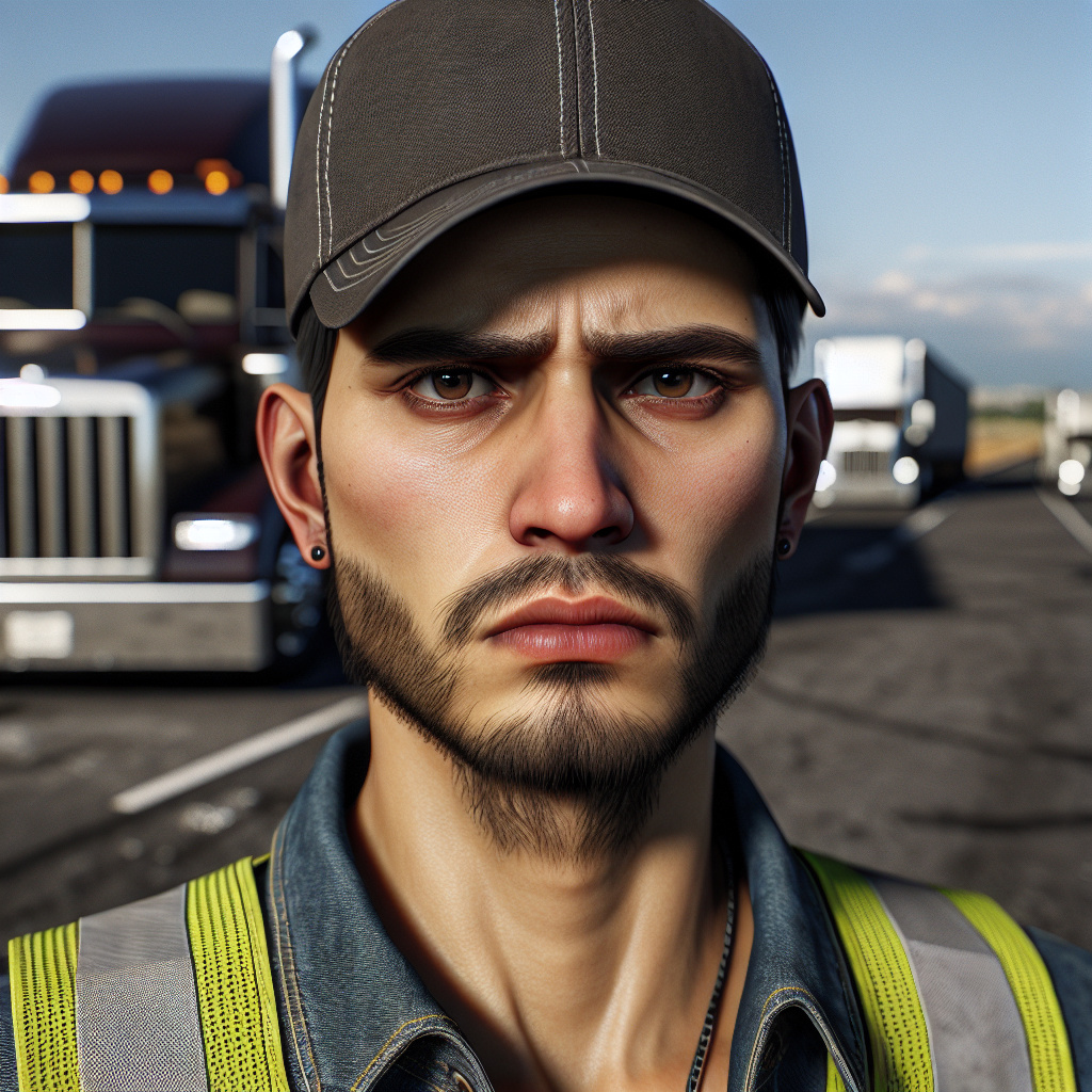 Disgruntled Truck Driver