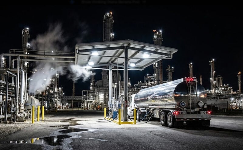 Tanker Truck and Trailer