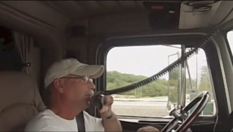 Truck driver on CB Radio