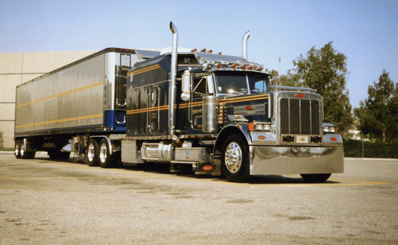 Older Model Peterbilt Truck with Custom Sleeper Berth